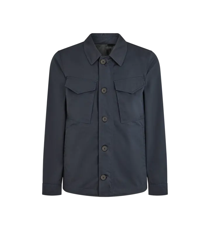 COTTON SILK FIELD OUTERSHIRT MIDNIGHT NAVY online